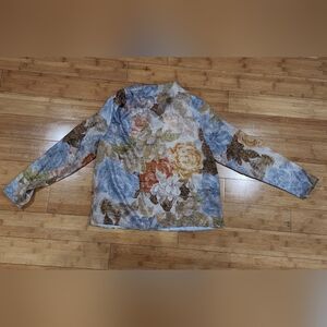 Zara Multicolor Abstract Print Top